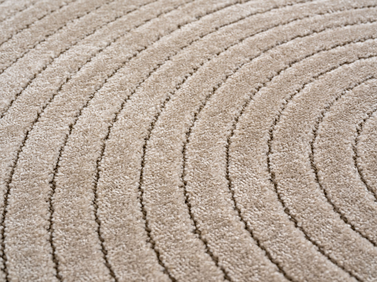 Nora 1201 beige · Moderner Teppich für Indoor & Outdoor