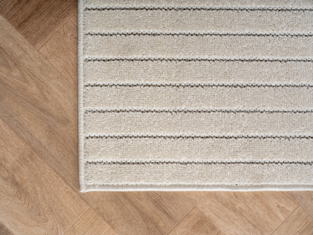 Nora 1201 creme · Moderner Teppich für Indoor & Outdoor
