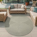 Nora 1201 grün · Moderner Teppich für Indoor & Outdoor