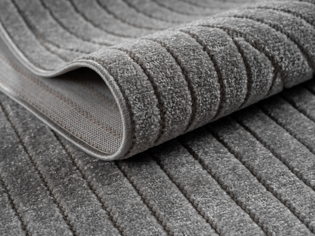 Nora 1201 grau · Moderner Teppich für Indoor & Outdoor