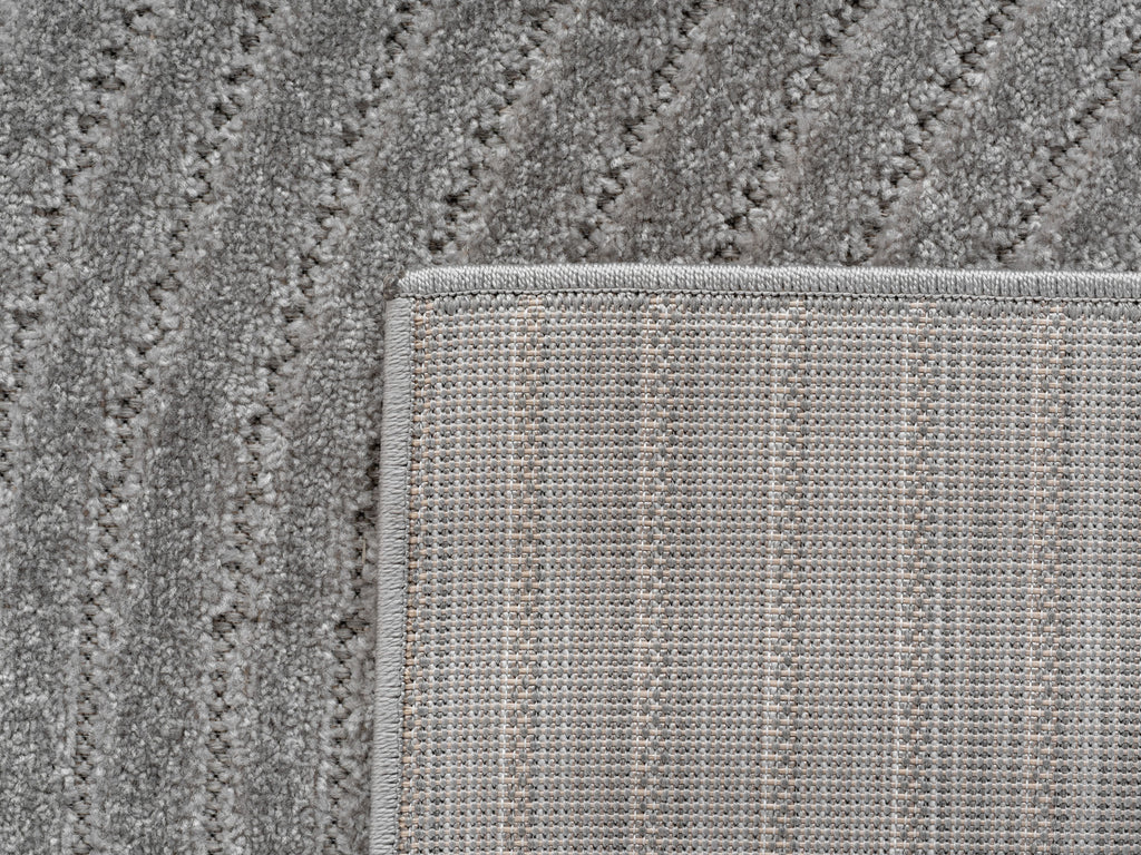 Nora 1201 grau · Moderner Teppich für Indoor & Outdoor
