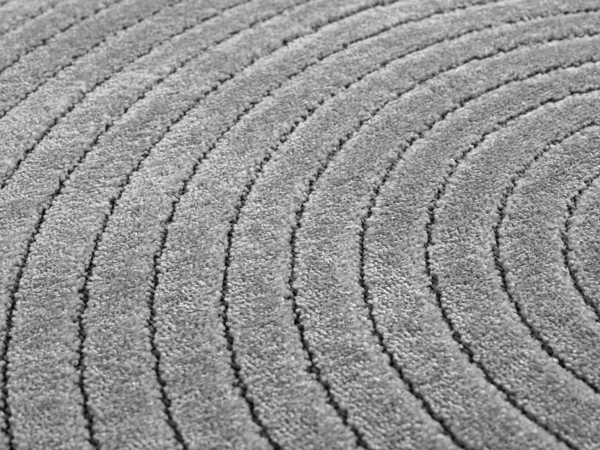 Nora 1201 grau · Moderner Teppich für Indoor & Outdoor