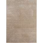 Nora 1202 beige · Moderner Teppich für Indoor & Outdoor