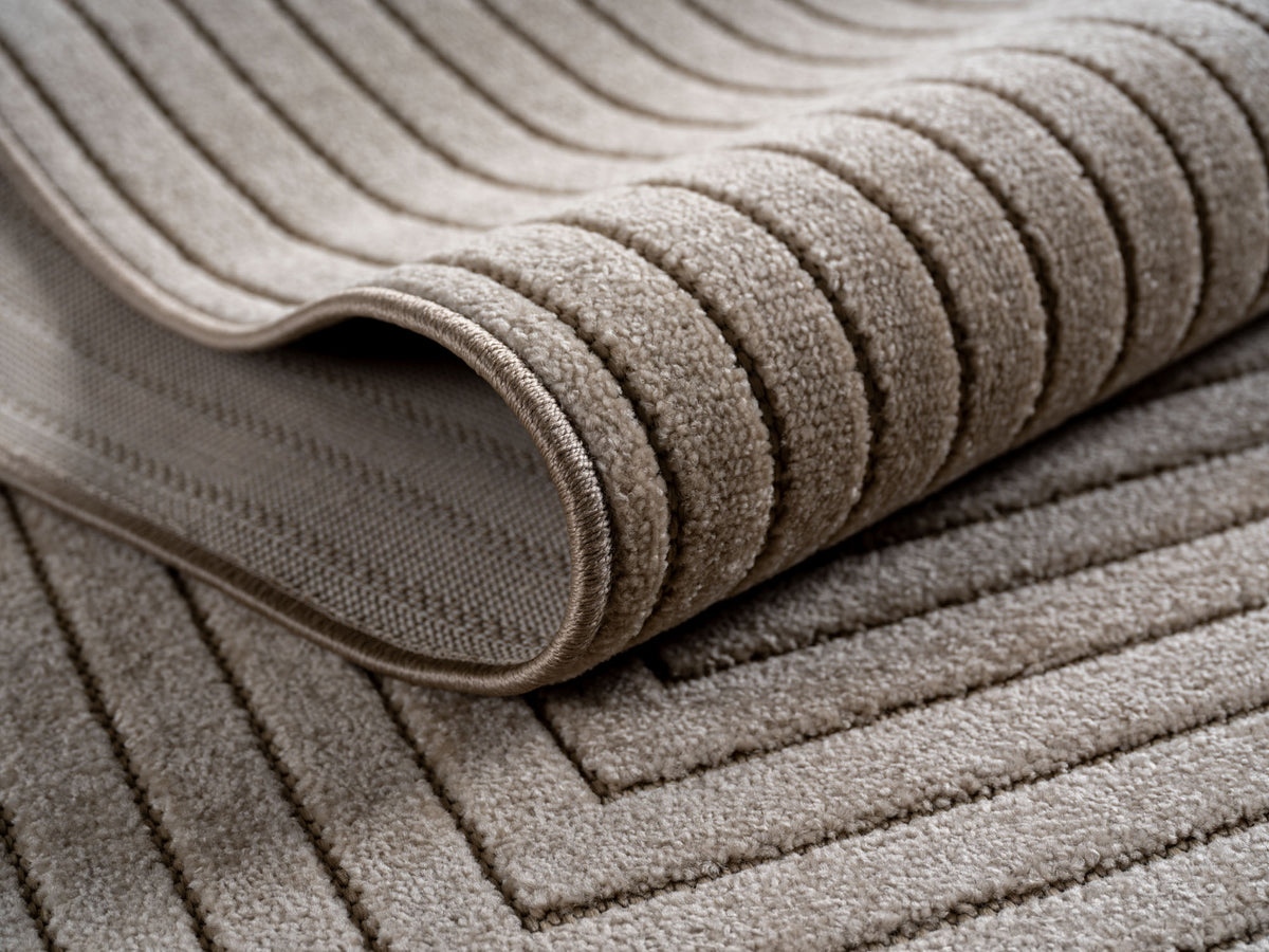 Nora 1202 beige · Moderner Teppich für Indoor & Outdoor