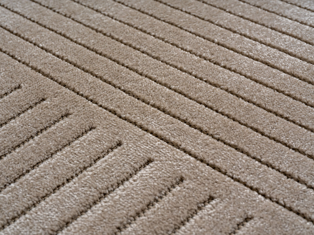 Nora 1202 beige · Moderner Teppich für Indoor & Outdoor