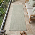 Nora 1202 salbeigrün · Moderner Teppich für Indoor & Outdoor