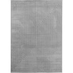 Nora 1202 grau · Moderner Teppich für Indoor & Outdoor