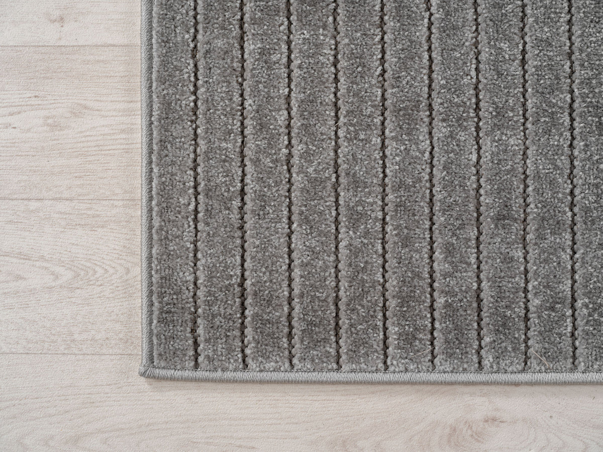 Nora 1202 grau · Moderner Teppich für Indoor & Outdoor