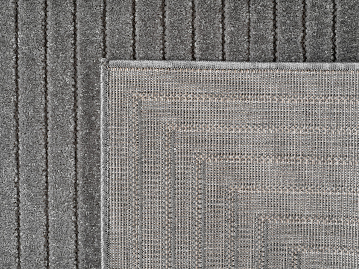 Nora 1202 grau · Moderner Teppich für Indoor & Outdoor