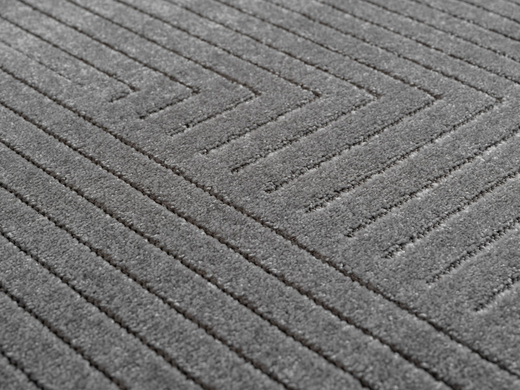 Nora 1202 grau · Moderner Teppich für Indoor & Outdoor