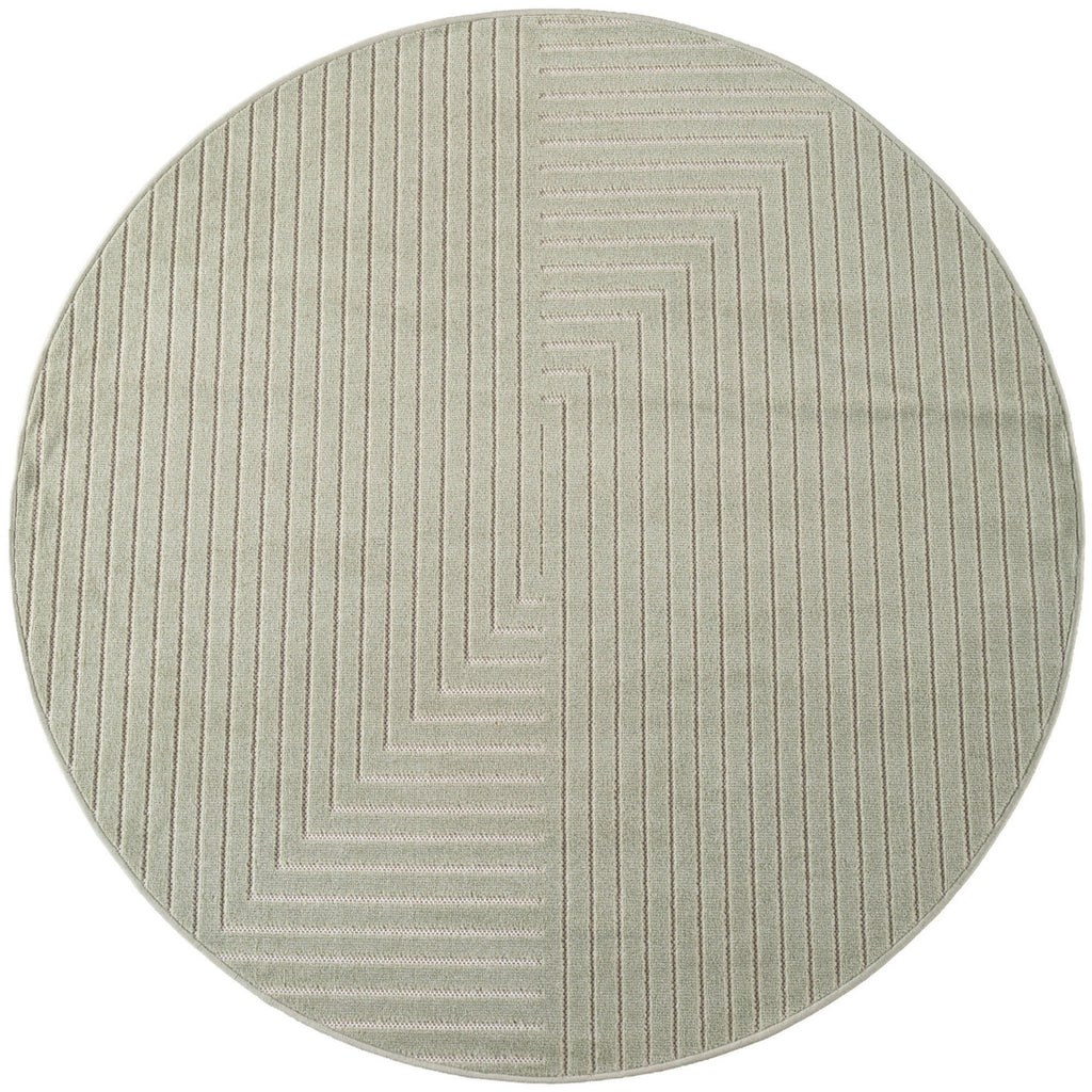 Nora 1202 salbeigrün · Moderner Teppich für Indoor & Outdoor