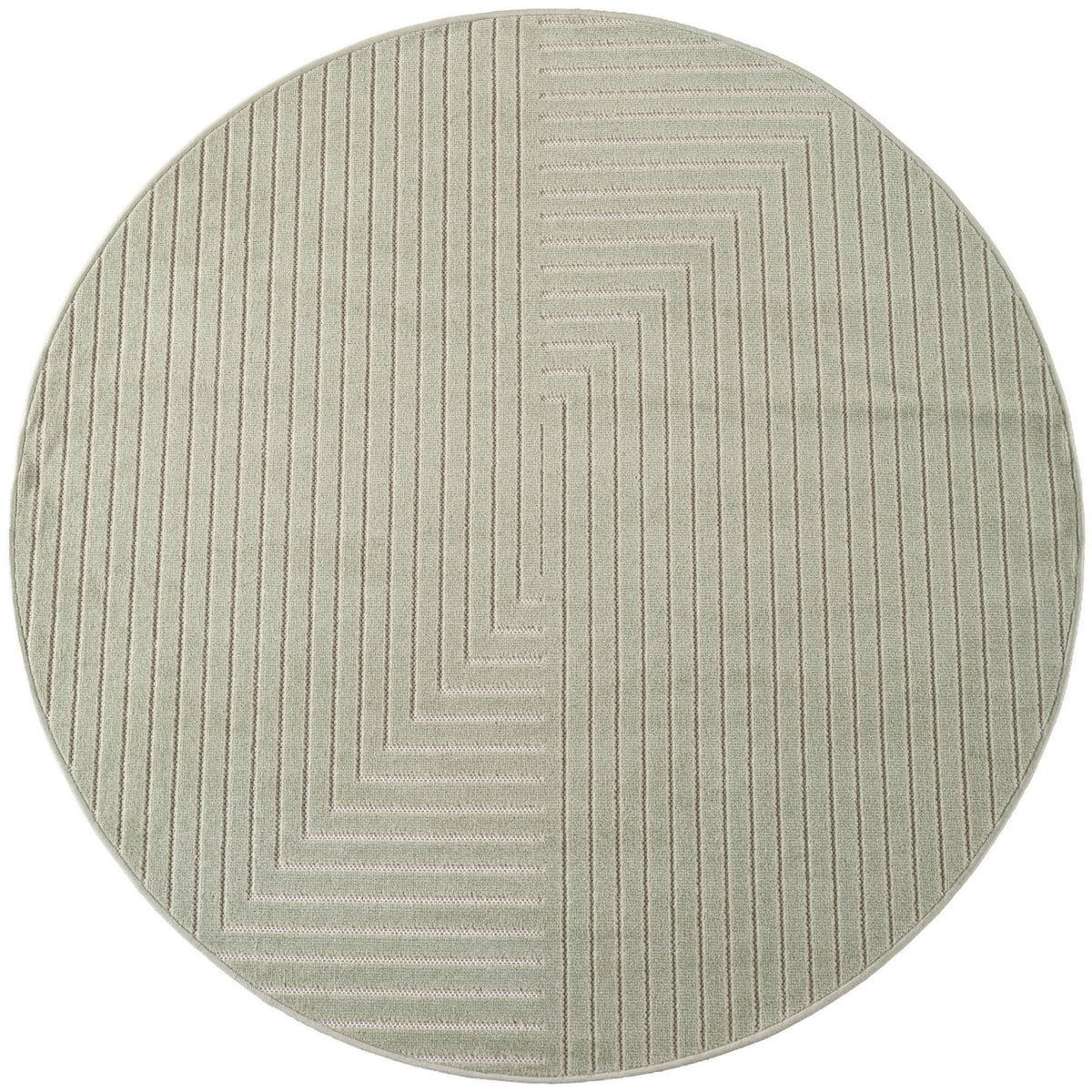 Nora 1202 salbeigrün · Moderner Teppich für Indoor & Outdoor