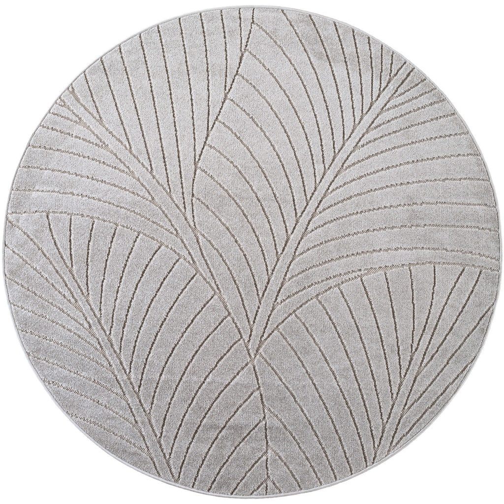 Nora 1203 grau · Moderner Teppich für Indoor & Outdoor