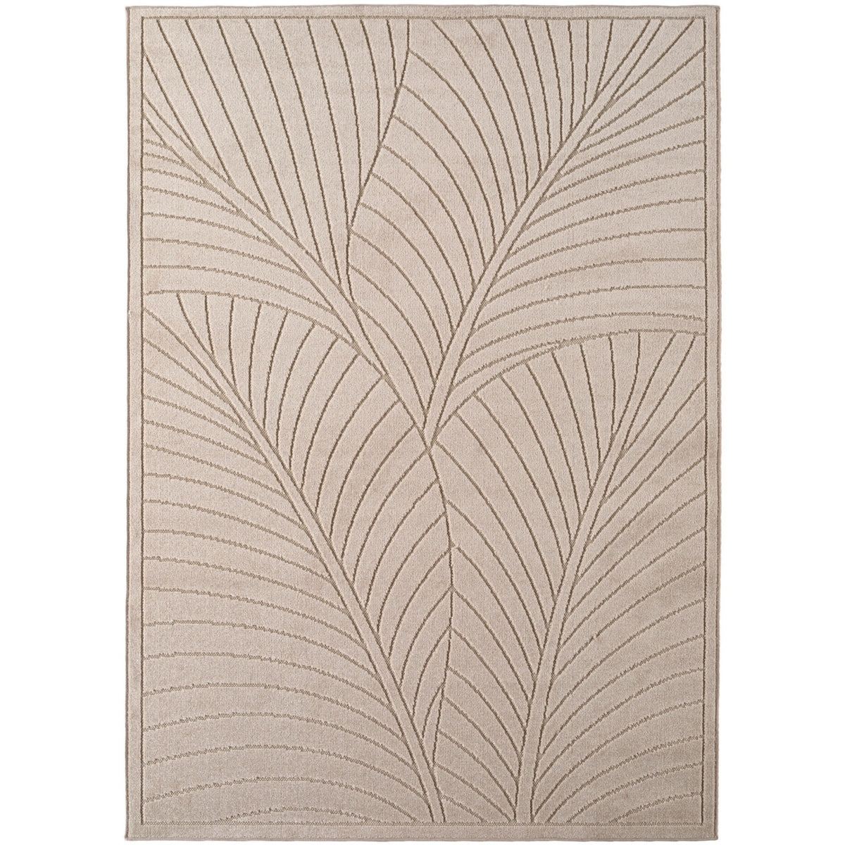 Nora 1203 beige · Moderner Teppich für Indoor & Outdoor