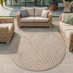 Nora 1203 beige · Moderner Teppich für Indoor & Outdoor