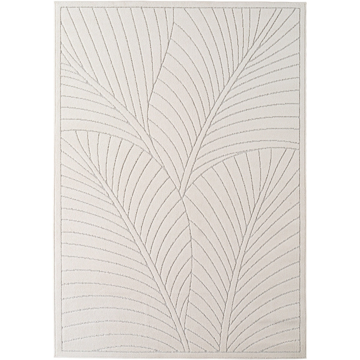 Nora 1203 creme · Moderner Teppich für Indoor & Outdoor