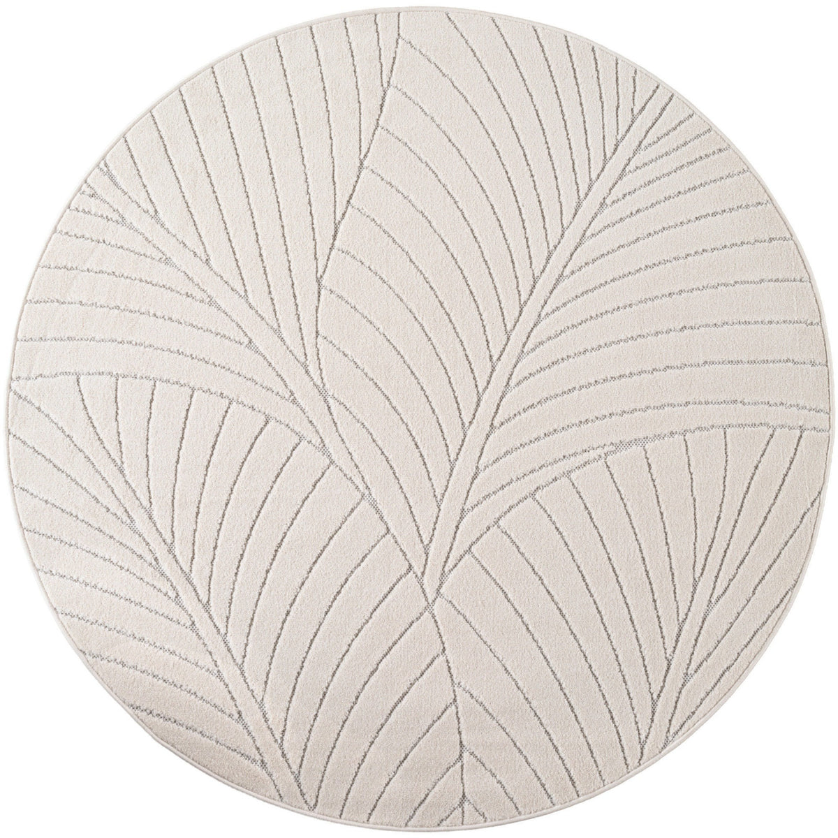 Nora 1203 creme · Moderner Teppich für Indoor & Outdoor