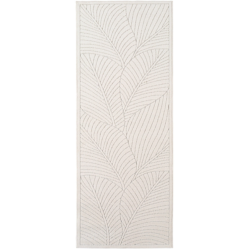 Nora 1203 creme · Moderner Teppich für Indoor & Outdoor