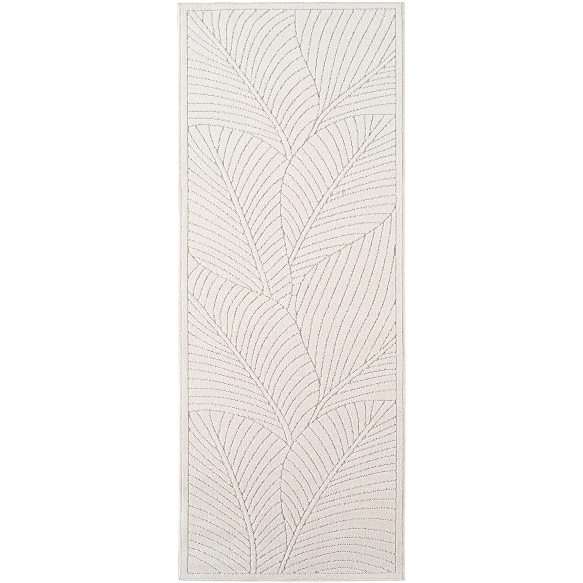 Nora 1203 creme · Moderner Teppich für Indoor & Outdoor