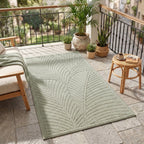 Nora 1203 salbeigrün · Moderner Teppich für Indoor & Outdoor