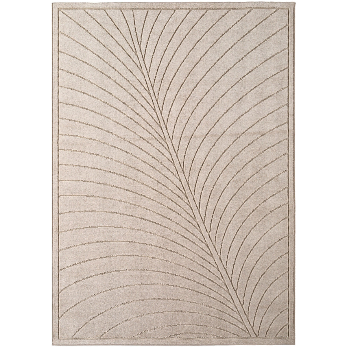 Nora 1204 beige · Moderner Teppich für Indoor & Outdoor