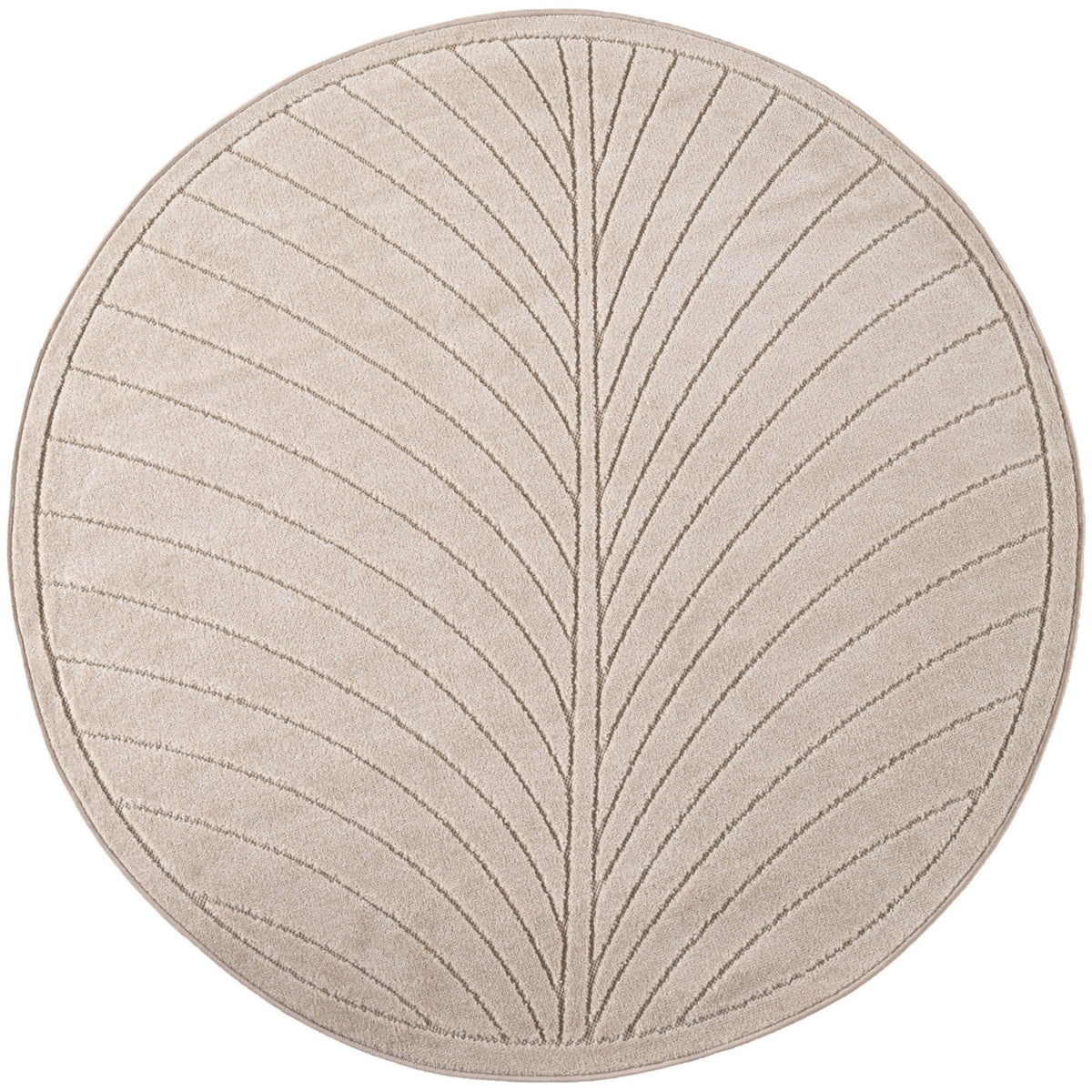 Nora 1204 beige · Moderner Teppich für Indoor & Outdoor