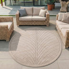 Nora 1204 beige · Moderner Teppich für Indoor & Outdoor