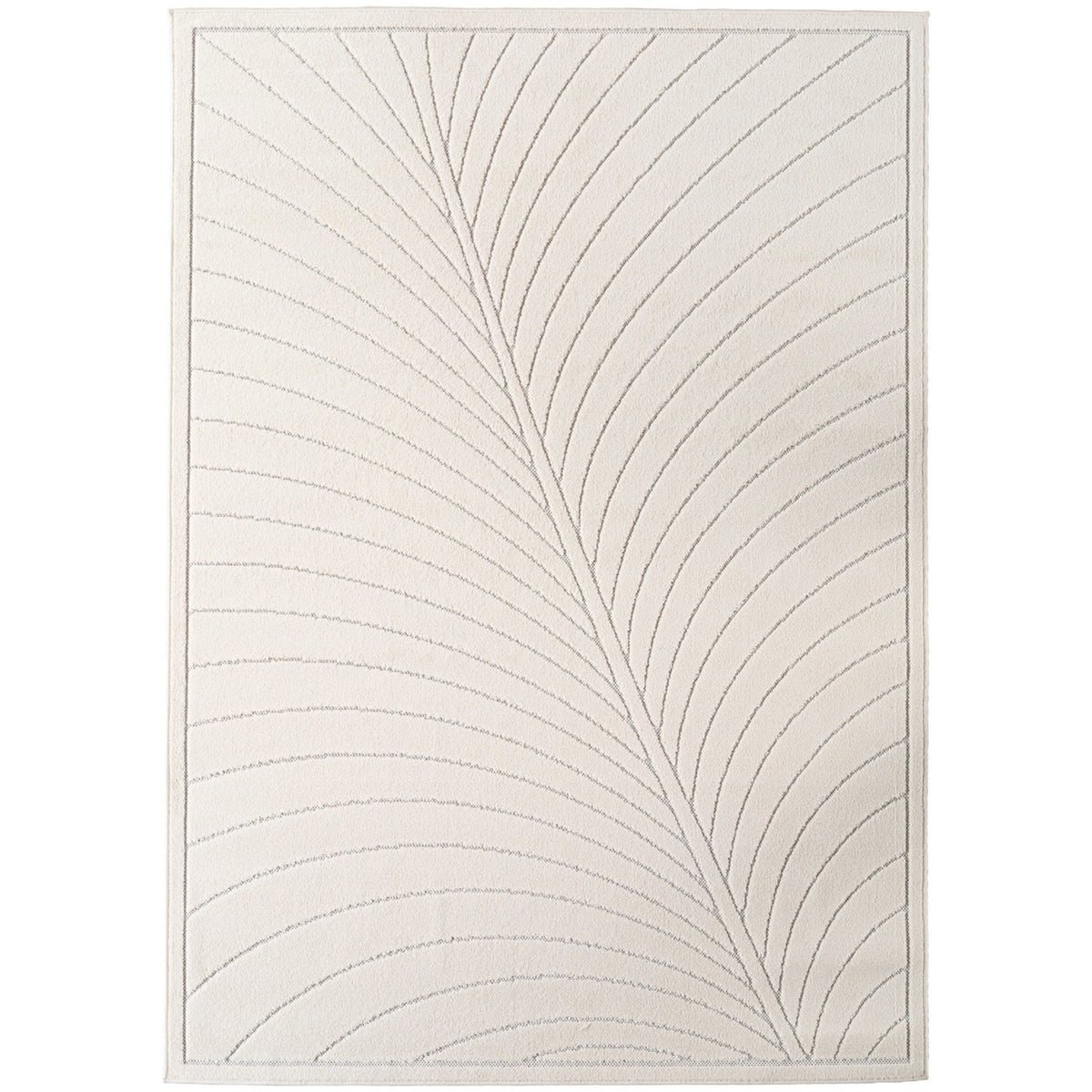 Nora 1204 creme · Moderner Teppich für Indoor & Outdoor