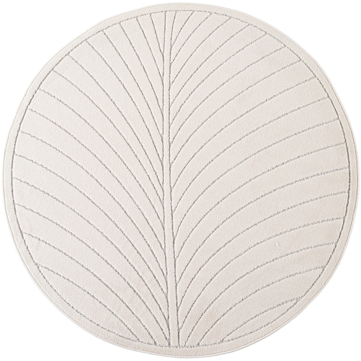 Nora 1204 creme · Moderner Teppich für Indoor & Outdoor