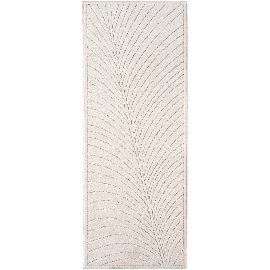 Nora 1204 creme · Moderner Teppich für Indoor & Outdoor