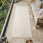 Nora 1204 creme · Moderner Teppich für Indoor & Outdoor