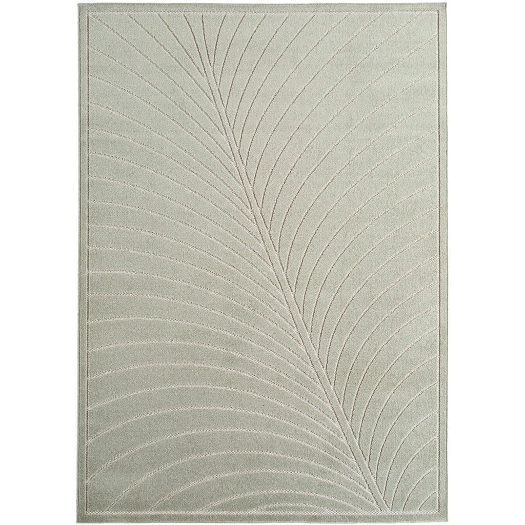 Nora 1204 salbeigrün · Moderner Teppich für Indoor & Outdoor