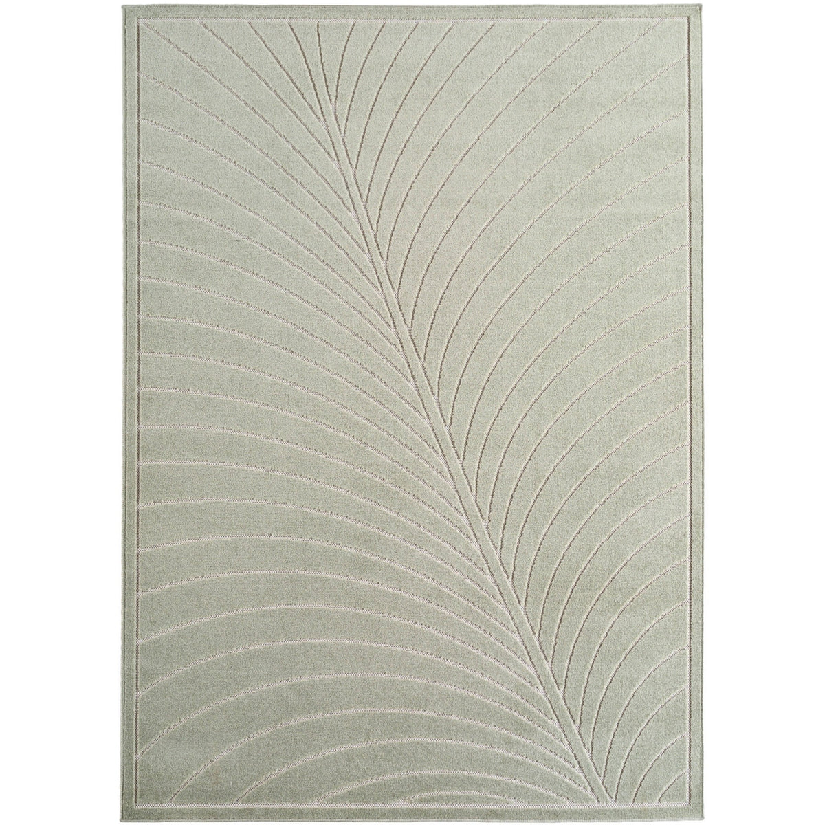 Nora 1204 salbeigrün · Moderner Teppich für Indoor & Outdoor