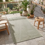 Nora 1204 salbeigrün · Moderner Teppich für Indoor & Outdoor