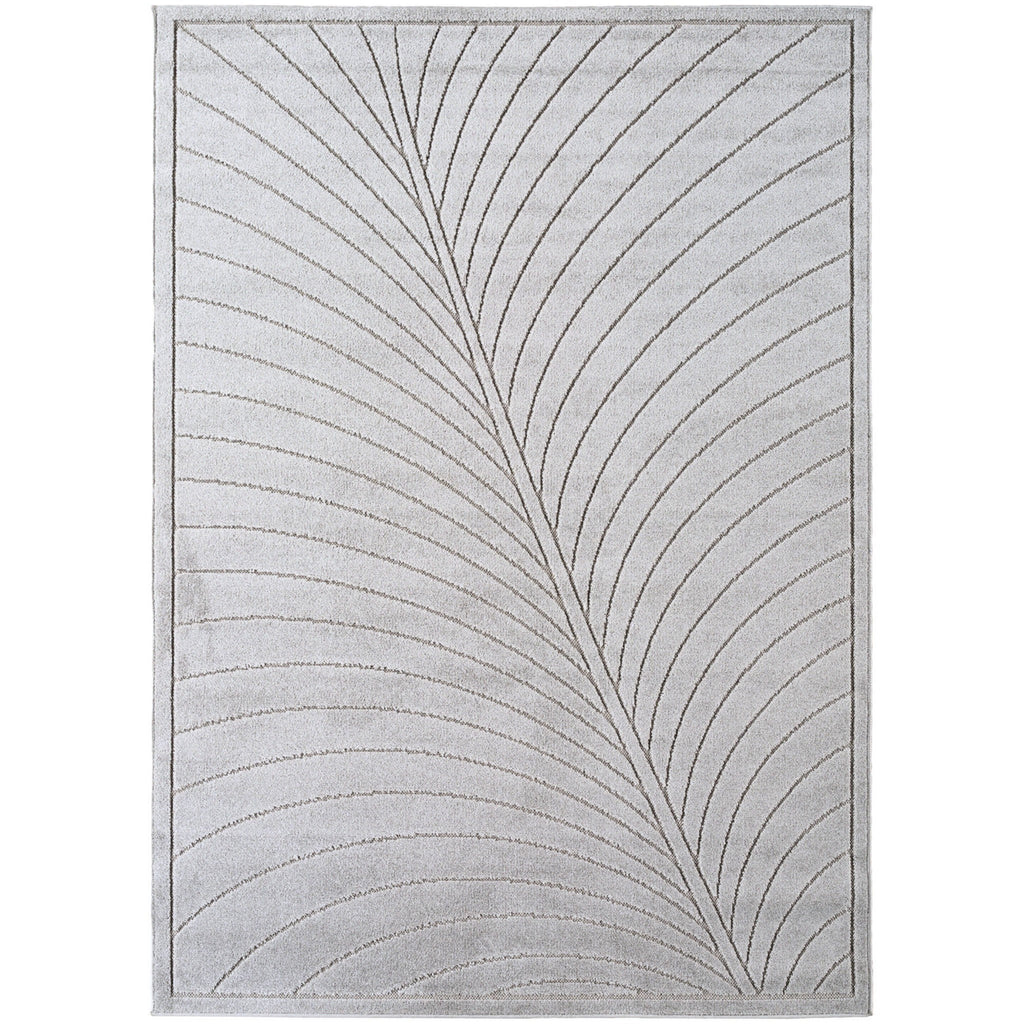 Nora 1204 grau · Moderner Teppich für Indoor & Outdoor