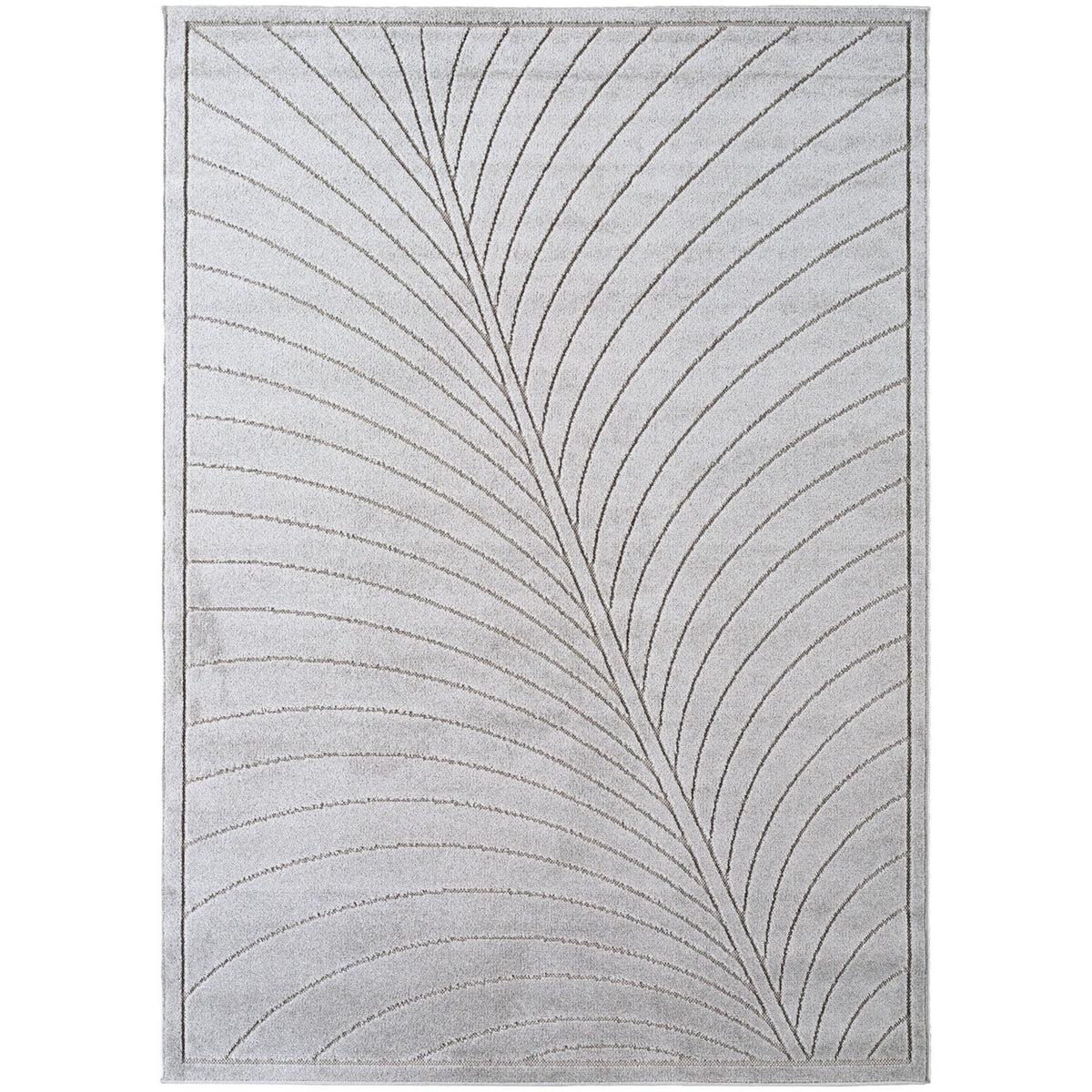Nora 1204 grau · Moderner Teppich für Indoor & Outdoor