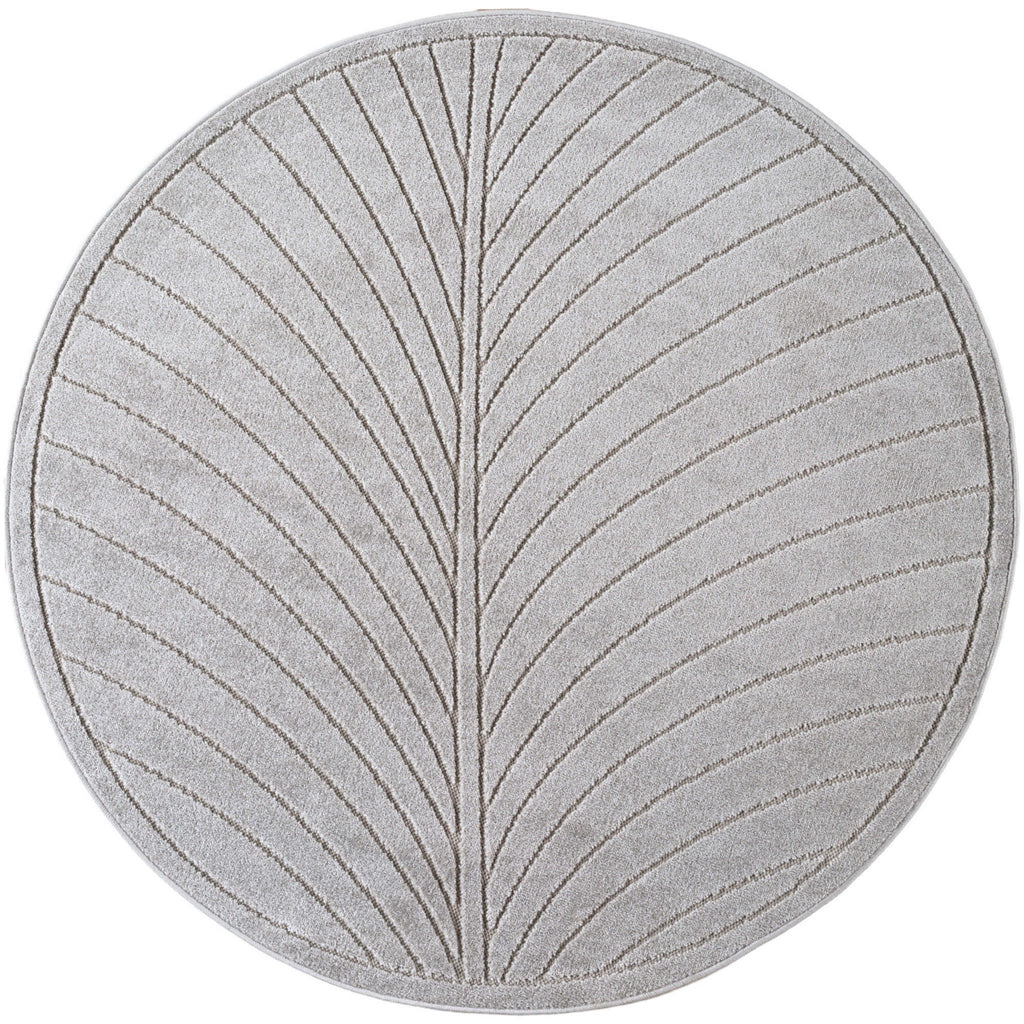 Nora 1204 grau · Moderner Teppich für Indoor & Outdoor