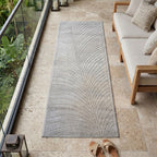 Nora 1204 grau · Moderner Teppich für Indoor & Outdoor