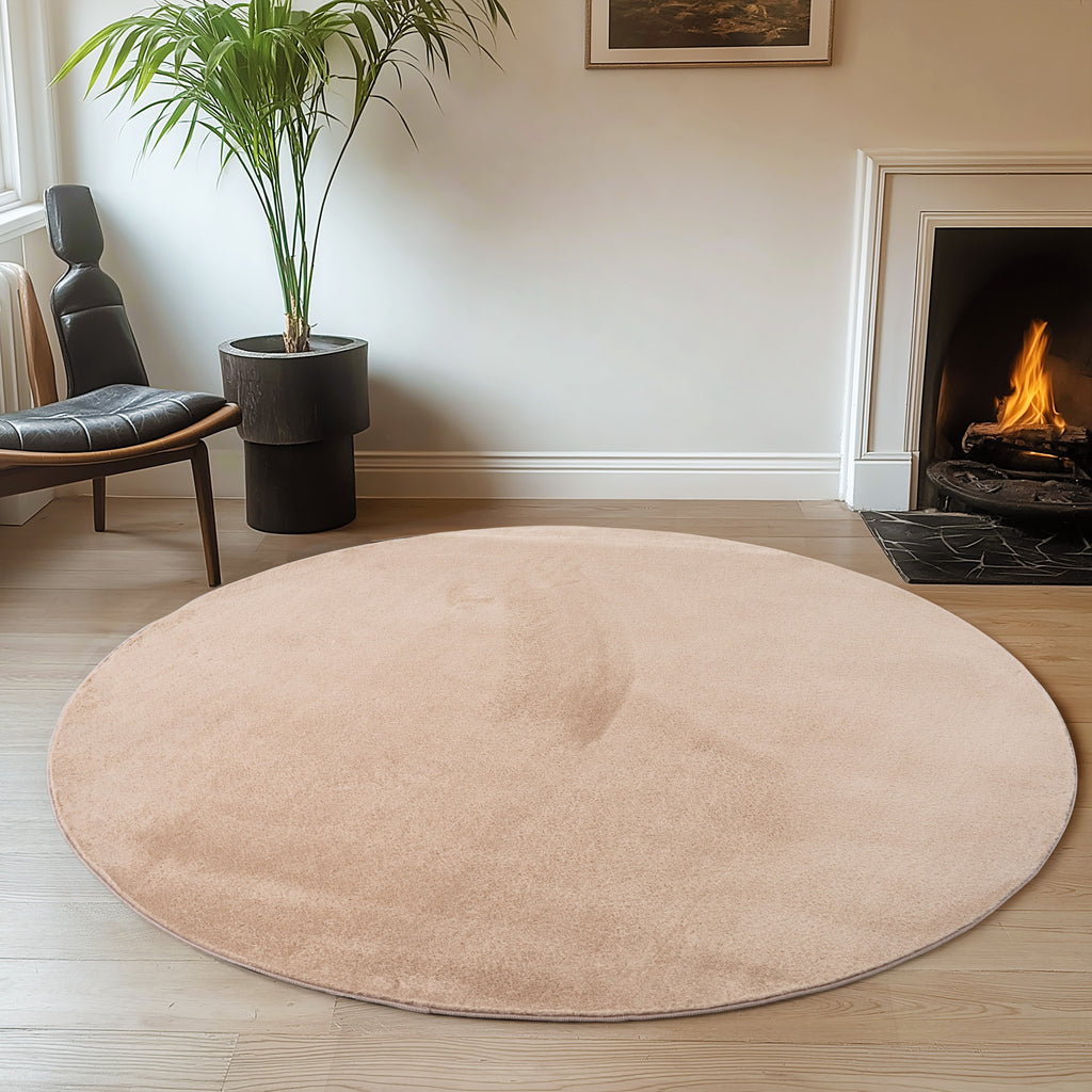 Amber 1400 beige · Kuschelweicher Hochflor-Teppich