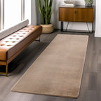 Amber 1400 beige · Kuschelweicher Hochflor-Teppich