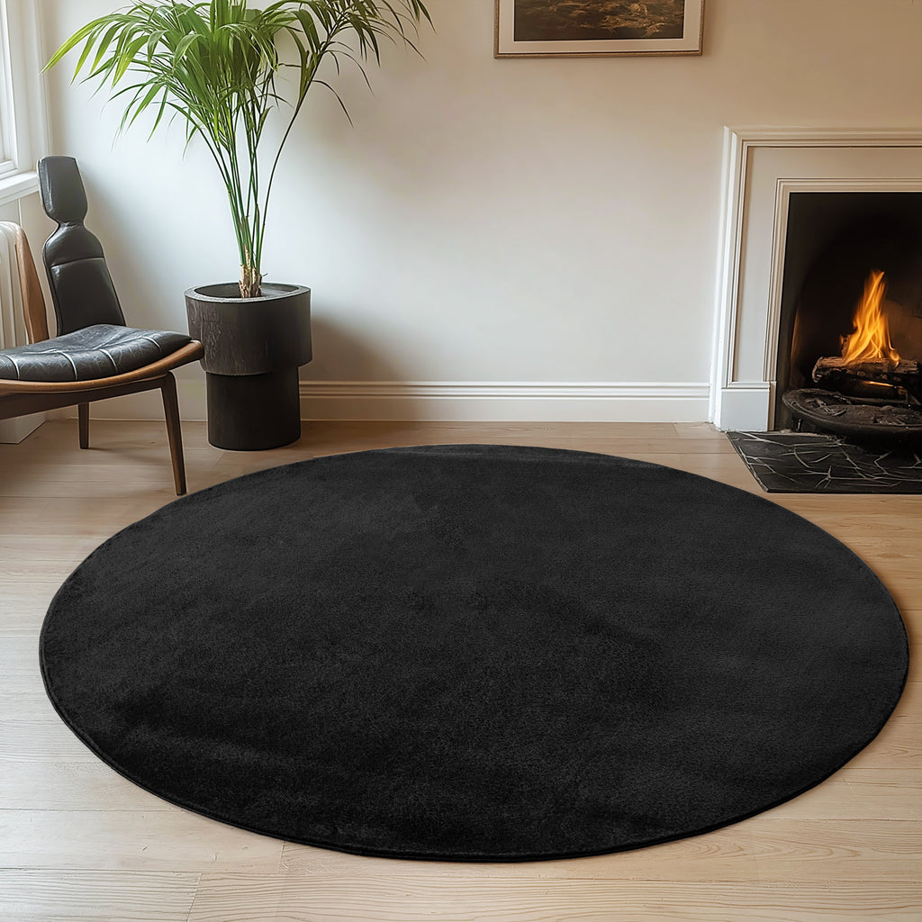 Amber 1400 anthrazit · Kuschelweicher Hochflor-Teppich