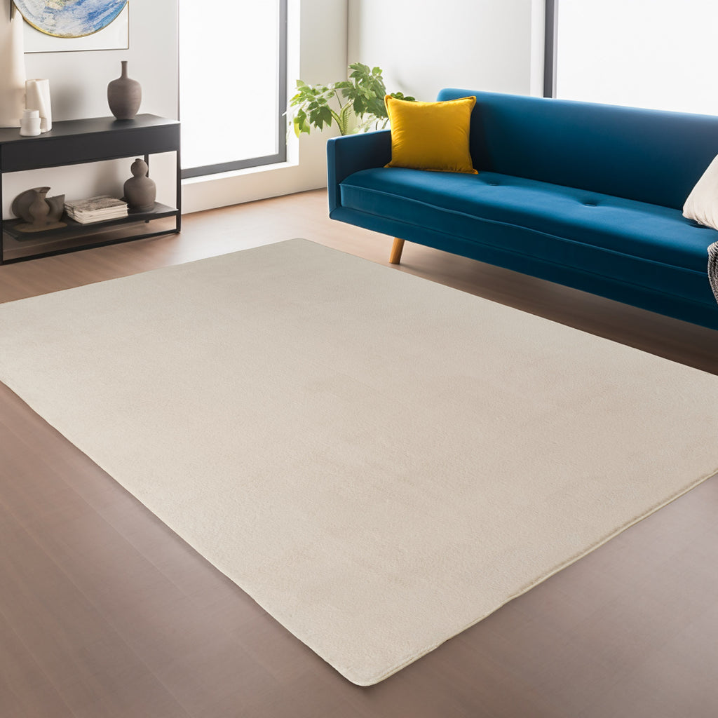 Amber 1400 creme · Kuschelweicher Hochflor-Teppich