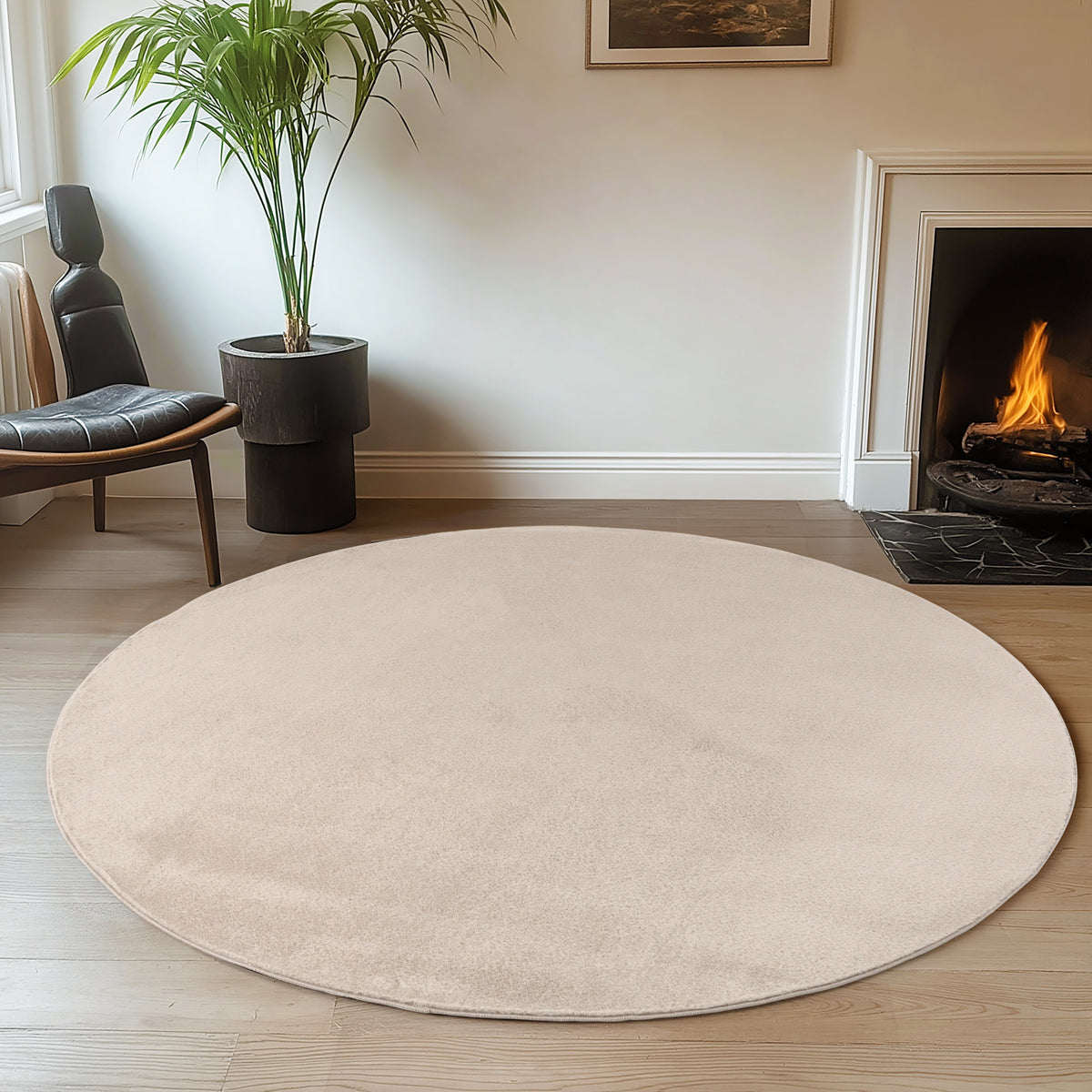 Amber 1400 creme · Kuschelweicher Hochflor-Teppich