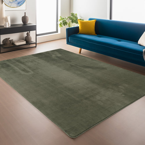 Amber 1400 khaki · Kuschelweicher Hochflor-Teppich