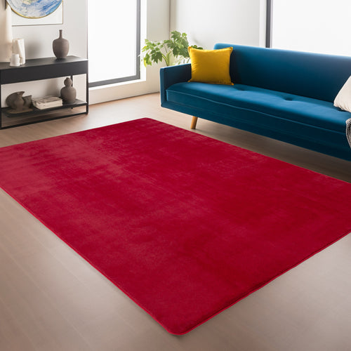 Amber 1400 rot · Kuschelweicher Hochflor-Teppich