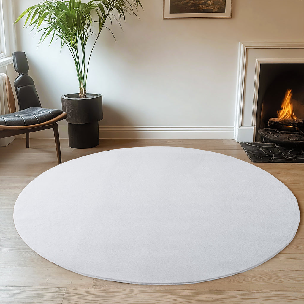 Amber 1400 weiß · Kuschelweicher Hochflor-Teppich