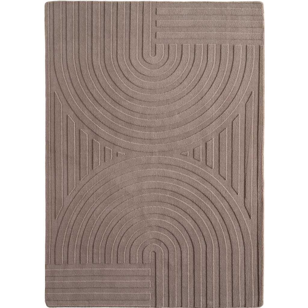 Pia 1611 beige · Moderner Teppich mit Bogenmuster