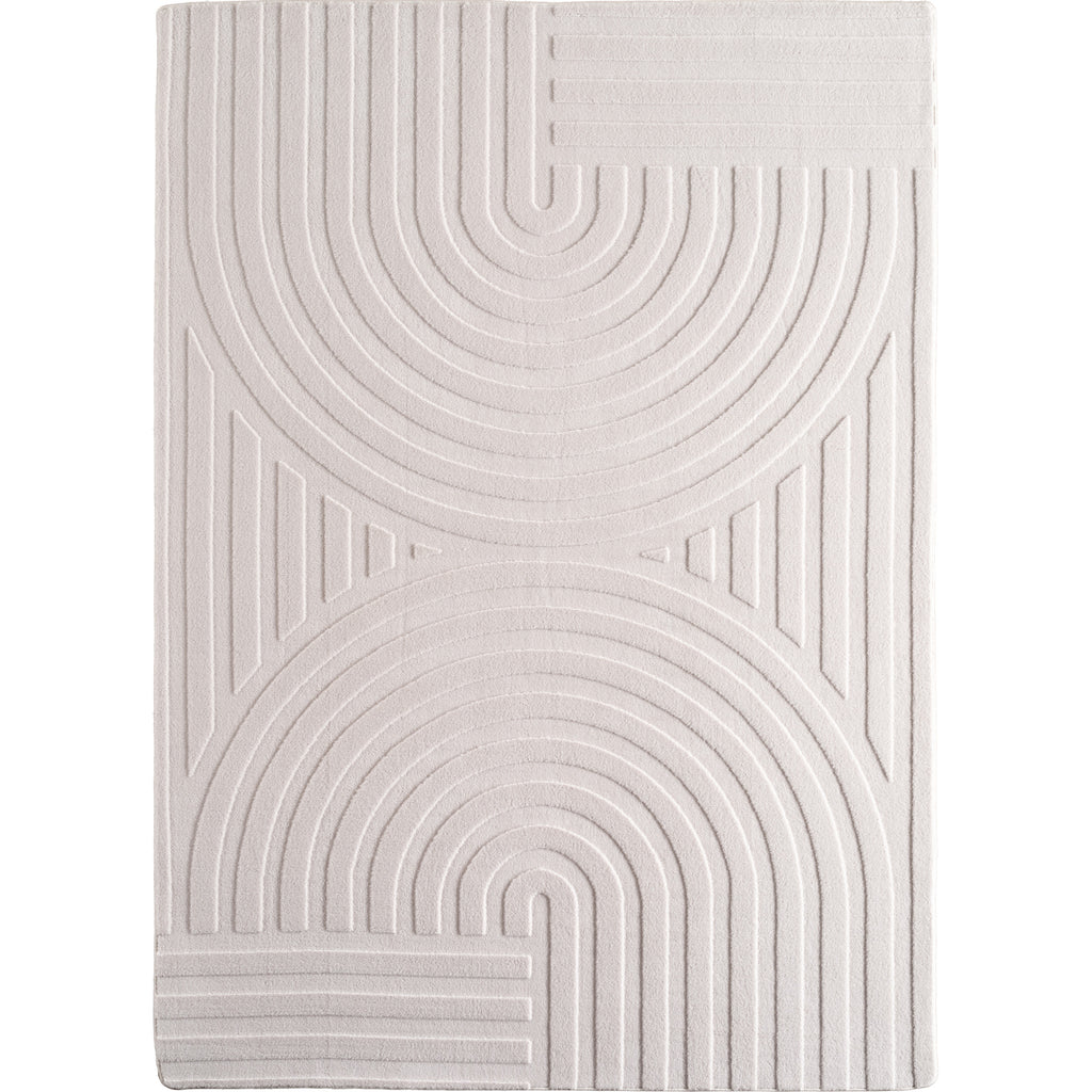 Pia 1611 creme · Moderner Teppich mit Bogenmuster