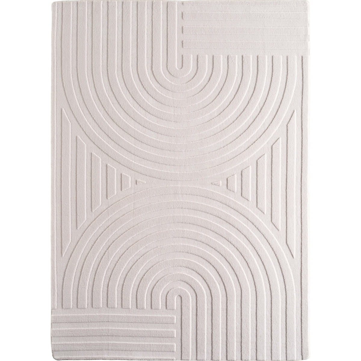 Pia 1611 creme · Moderner Teppich mit Bogenmuster