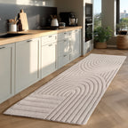 Pia 1611 creme · Moderner Teppich mit Bogenmuster